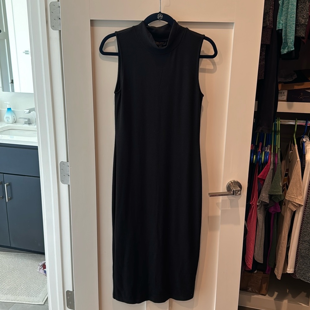 Goldray Honor Knit Midi Dress, medium, black